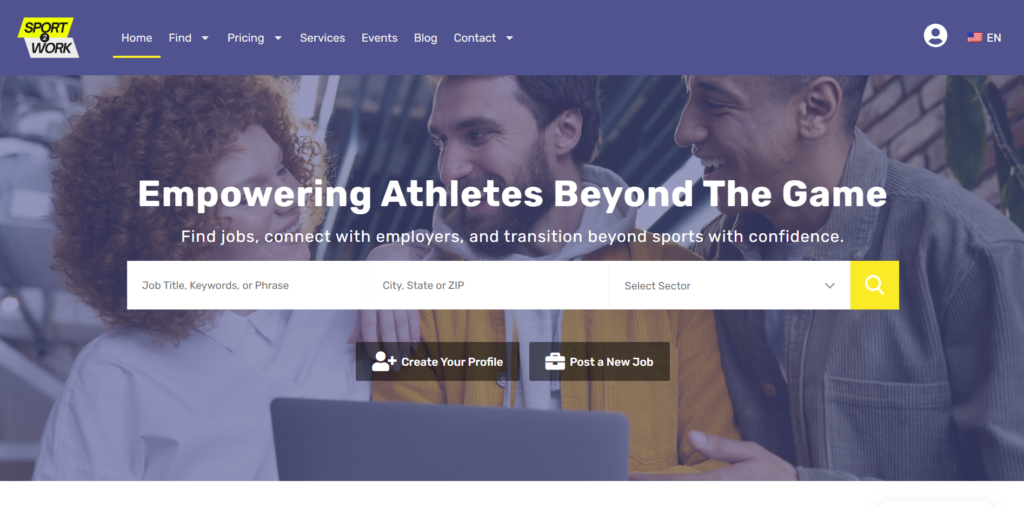 Sport2Work Website